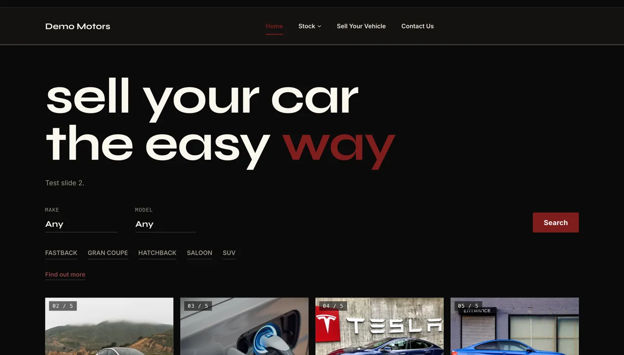 Berlin car dealer website template