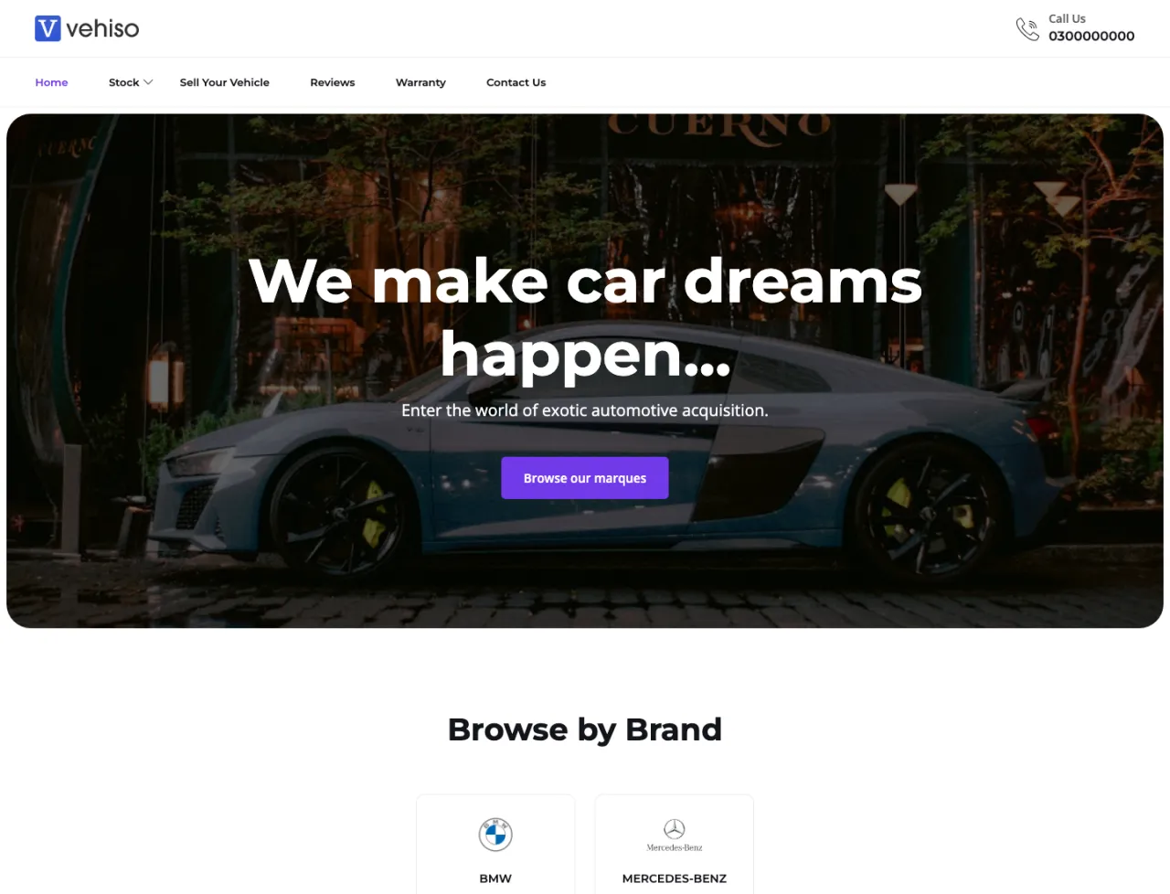 Monaco car dealer website template