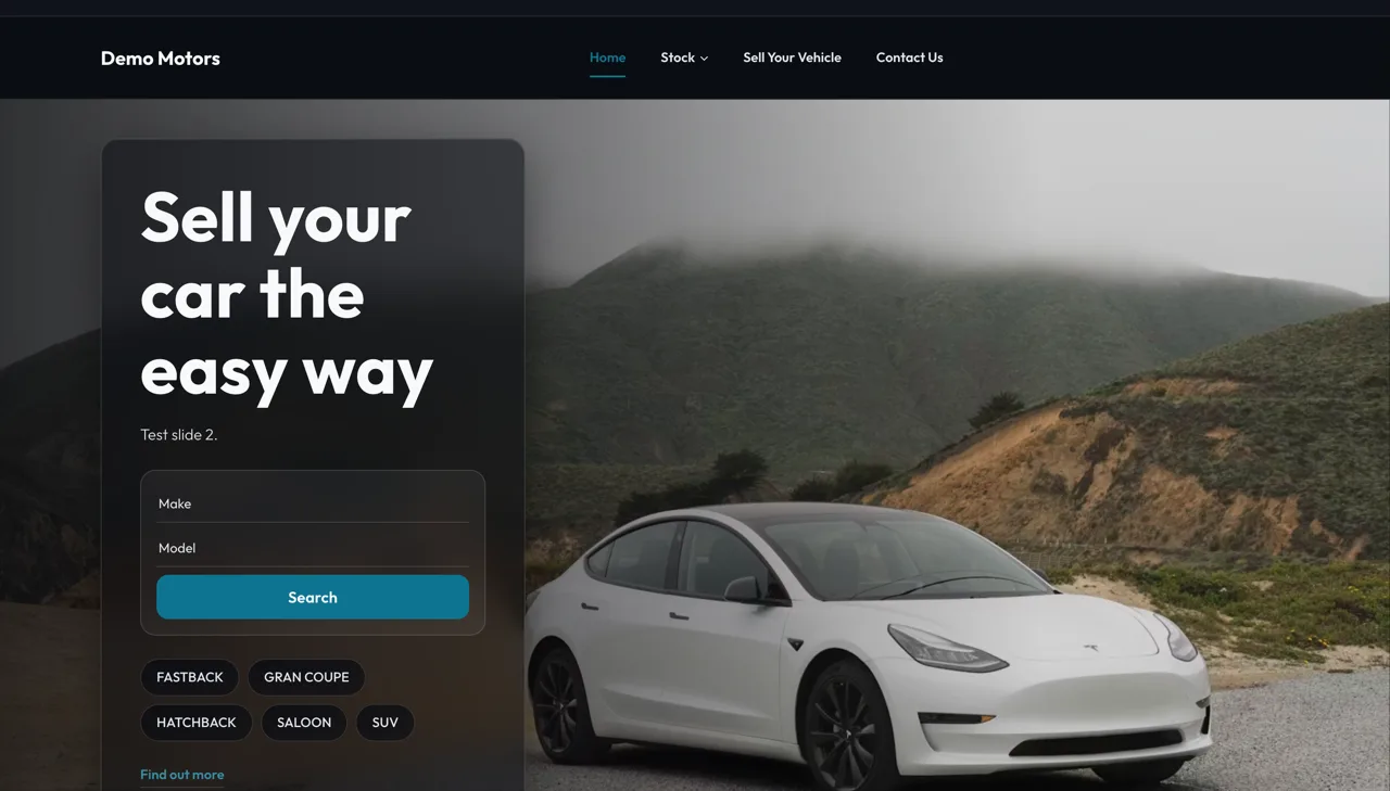 Shanghai car dealer website template