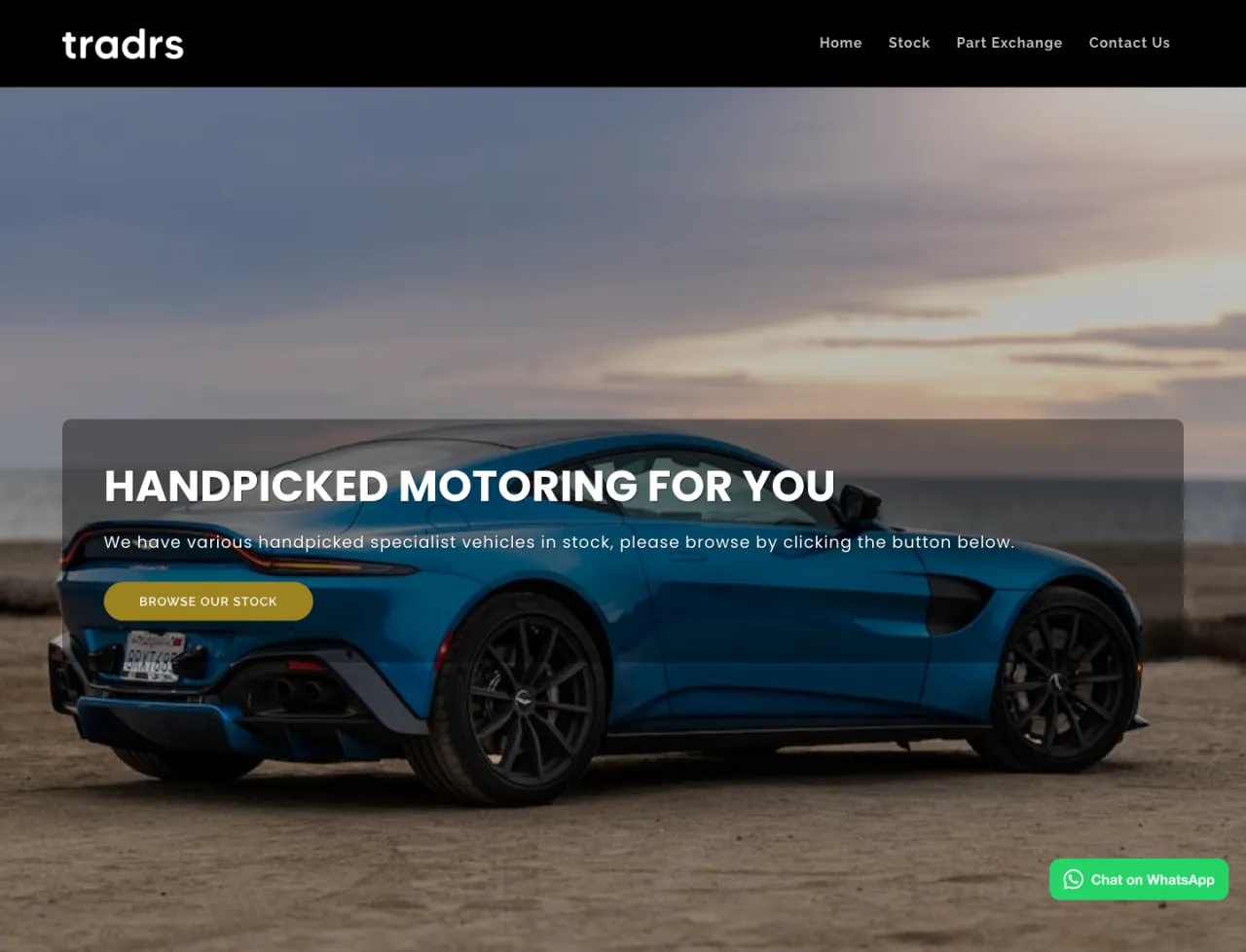 Tradr template - black theme
