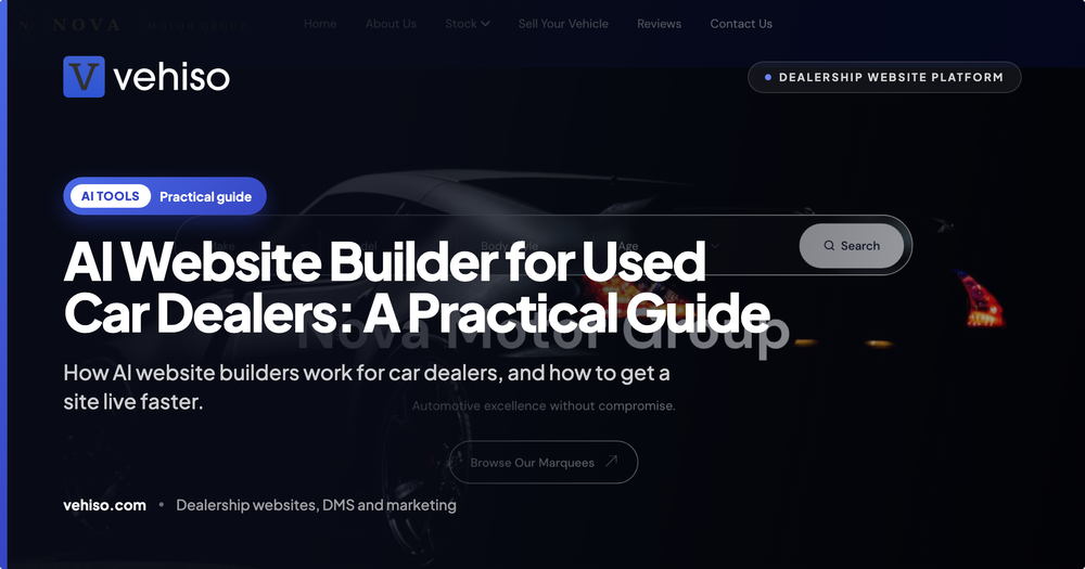 AI Website Builder for Used Car Dealers: A Practical Guide