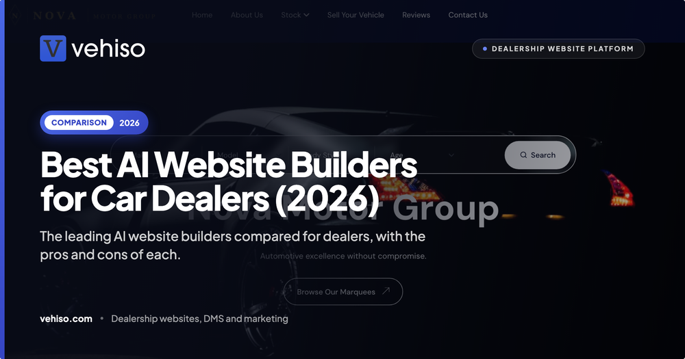 Best AI Website Builders for Car Dealers (2026)
