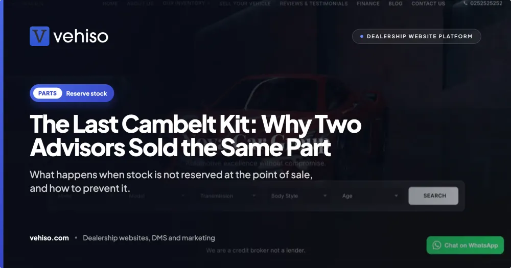 The Last Cambelt Kit: Why Two Advisors Sold the Same Part