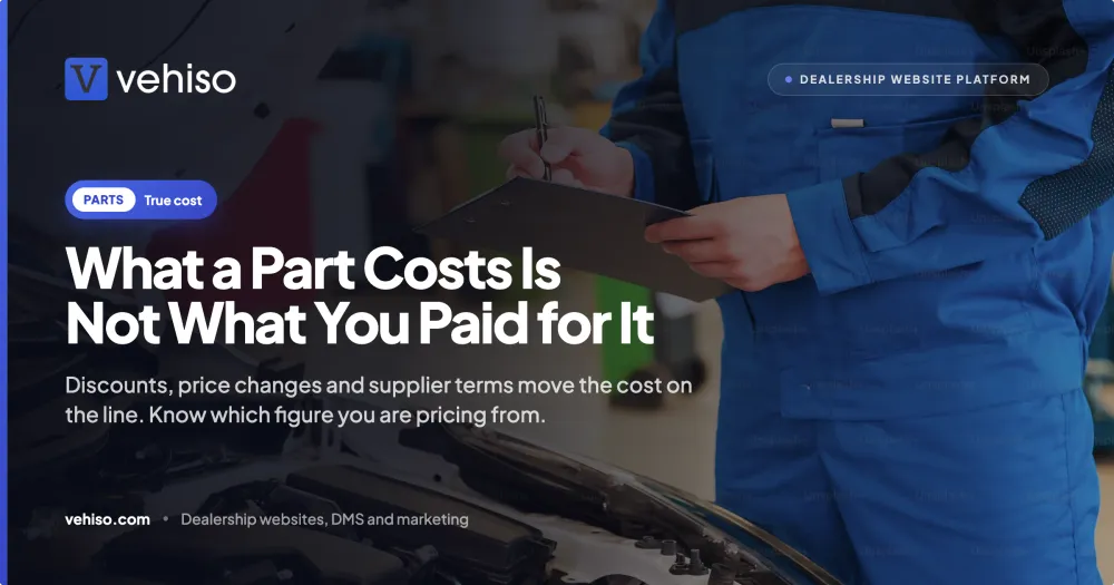 What a Part Costs Is Not What You Paid for It