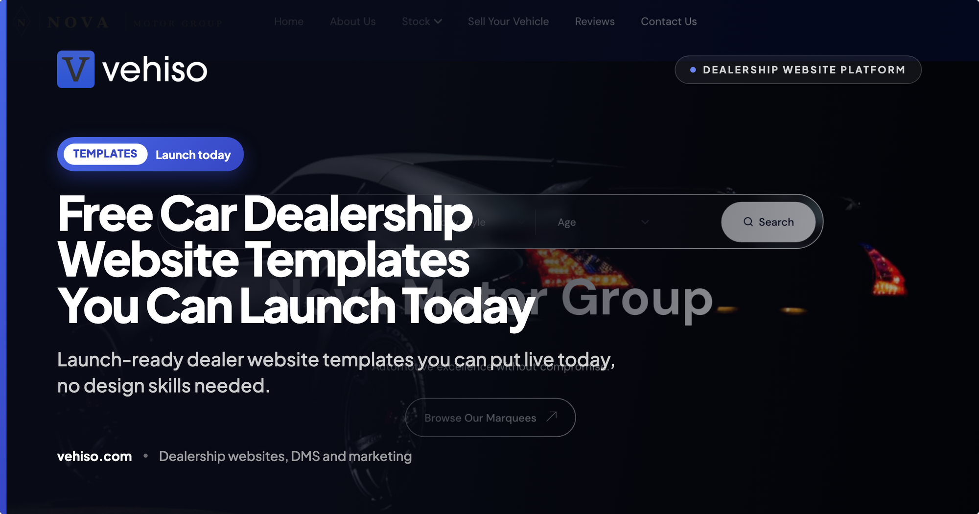 Free Car Dealership Website Templates You Can Launch Today