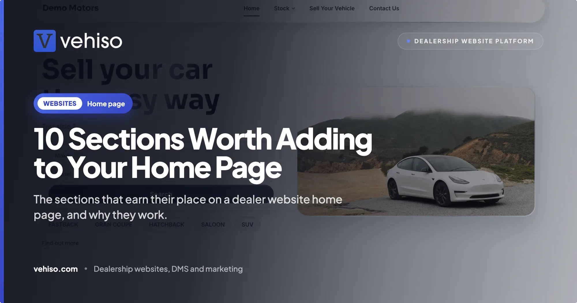 10 Sections Worth Adding to Your Dealer Website Home Page