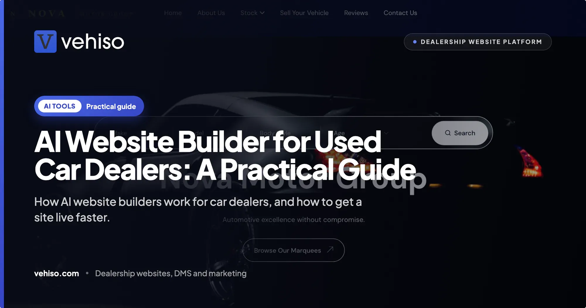AI Website Builder for Used Car Dealers: A Practical Guide