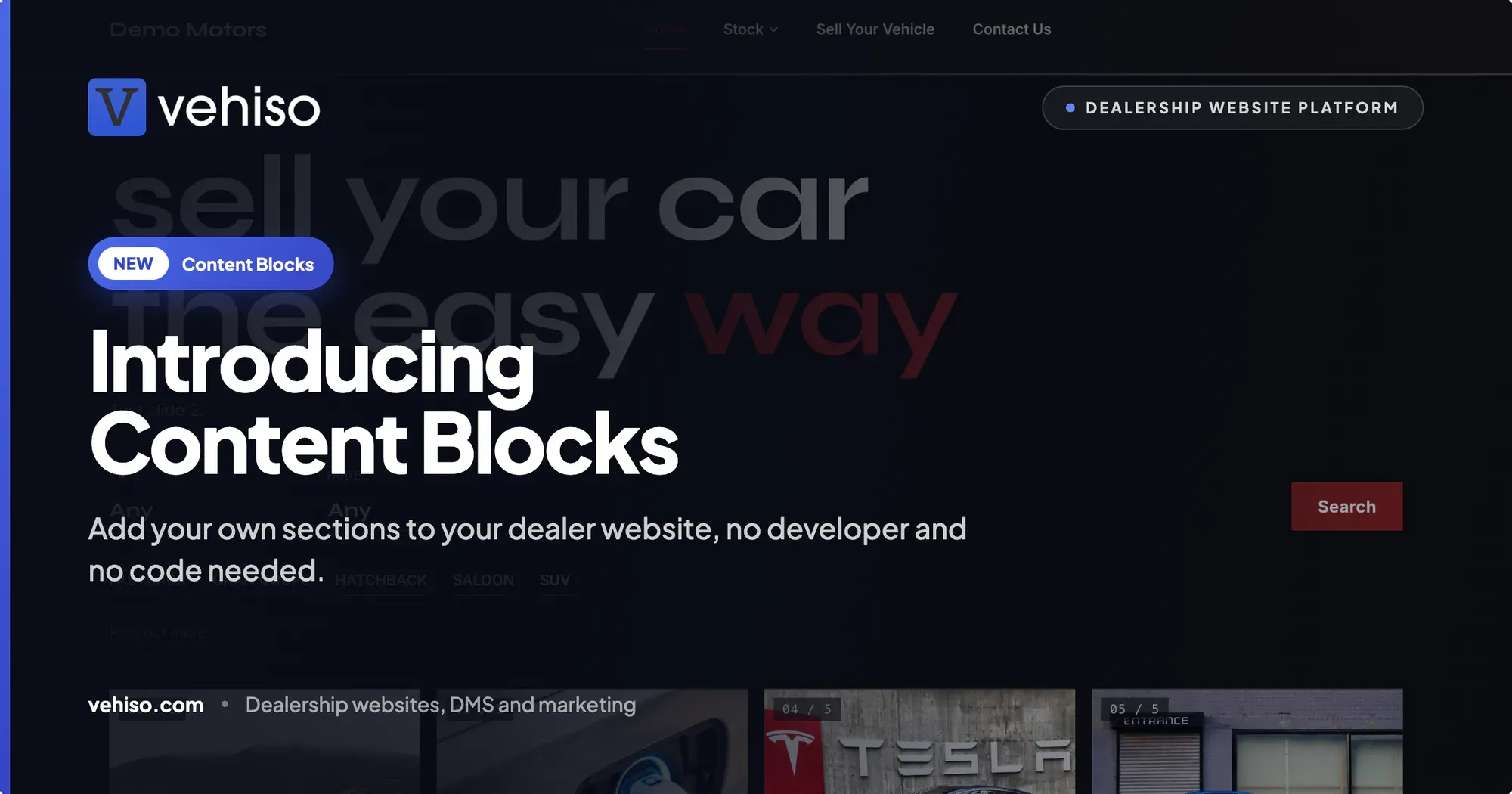 Introducing Content Blocks: Add Your Own Sections to Your Dealer Website
