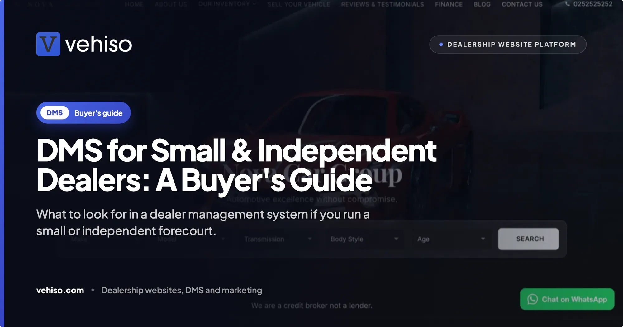 DMS for Small & Independent Dealers: A Buyer's Guide