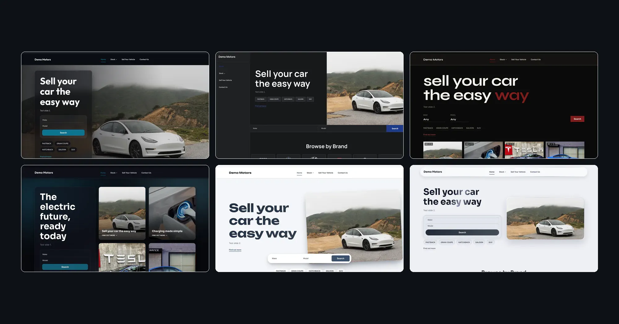 Six New Car Dealer Website Templates, Built for EV Dealers