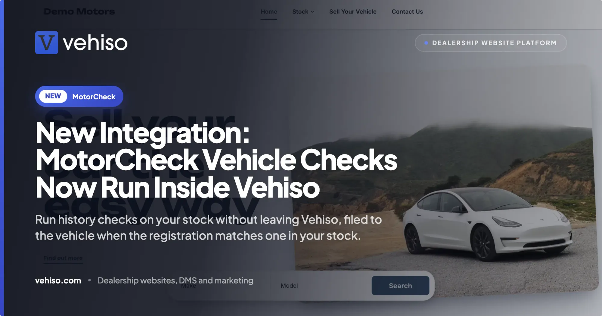 New Integration: MotorCheck Vehicle Checks Now Run Inside Vehiso