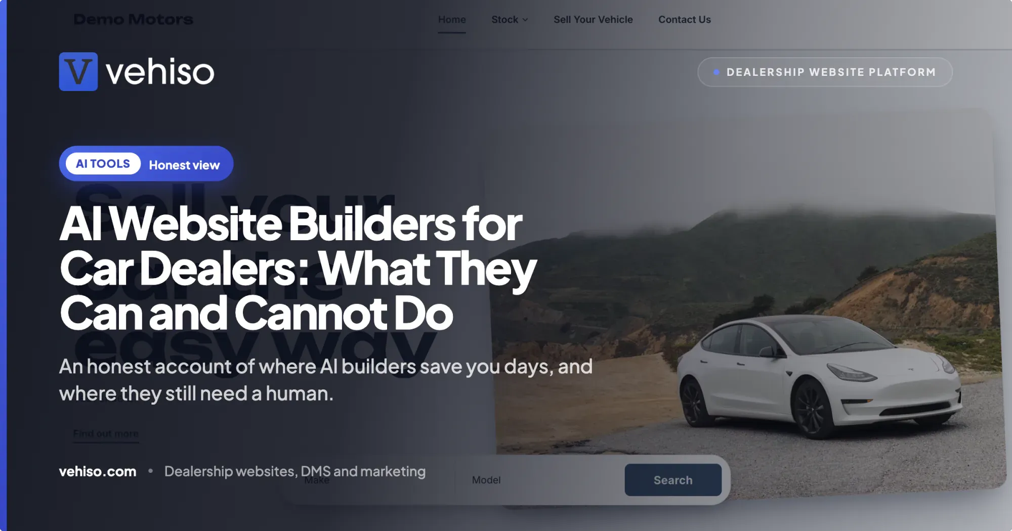 AI Website Builders for Car Dealers: What They Can and Cannot Do
