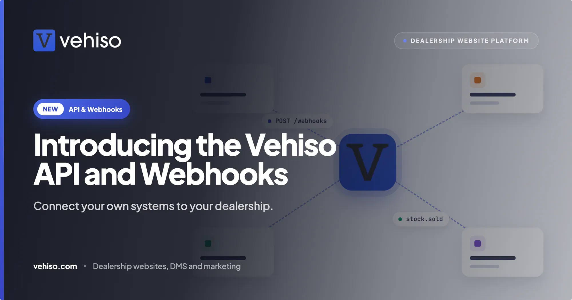 Introducing the Vehiso API and Webhooks: Connect Your Own Systems to Your Dealership