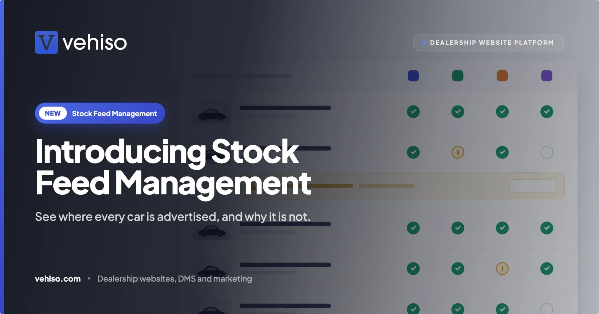 Introducing Stock Feed Management: See Where Every Car Is Advertised, and Why It Is Not