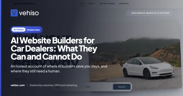 AI Website Builders for Car Dealers: What They Can and Cannot Do